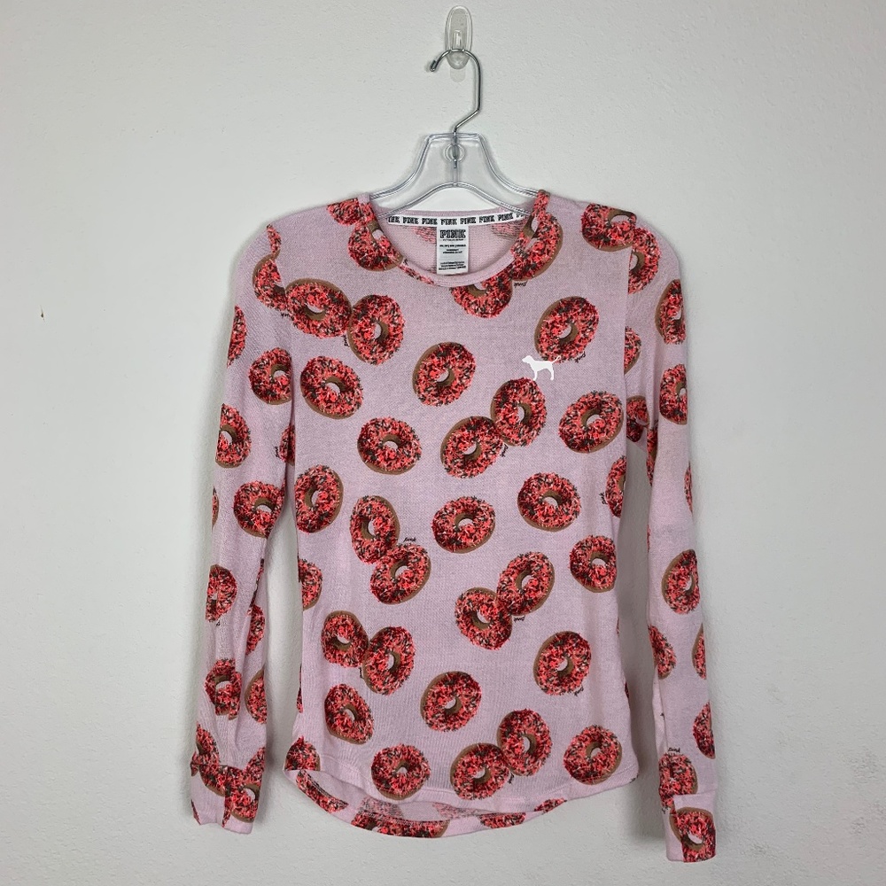 PINK VICTORIA'S SECRET DONUT COZY SLEEPWEAR